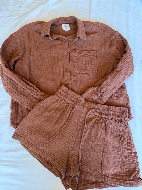 Billabong Pants - Billabong Rust Brown Lightweight Gauze Women’s Shorts